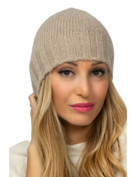 Cashmere hat with internal...