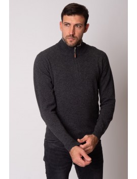 Cashmere blend polo with...